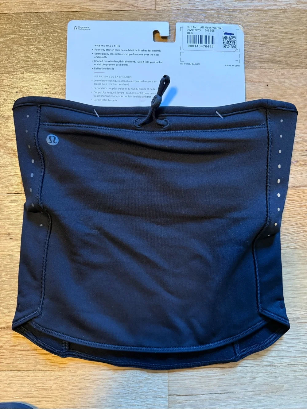 Lululemon Run For It All Neck Warmer - Black
